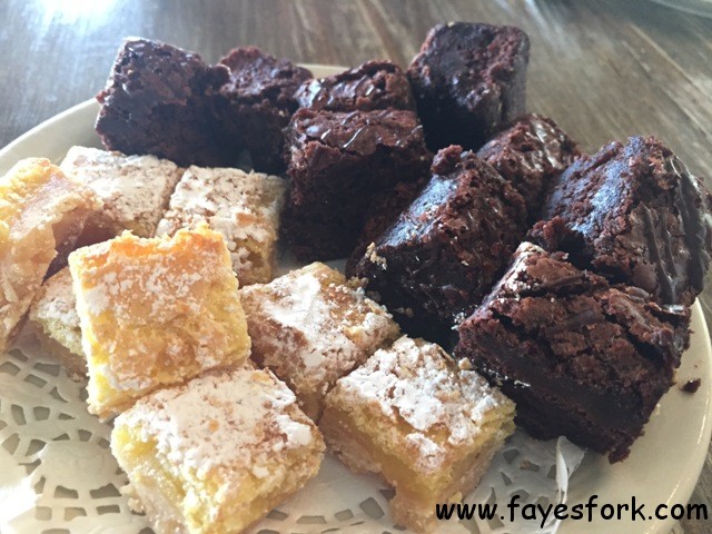 LEMON BARS AND BROWNIES